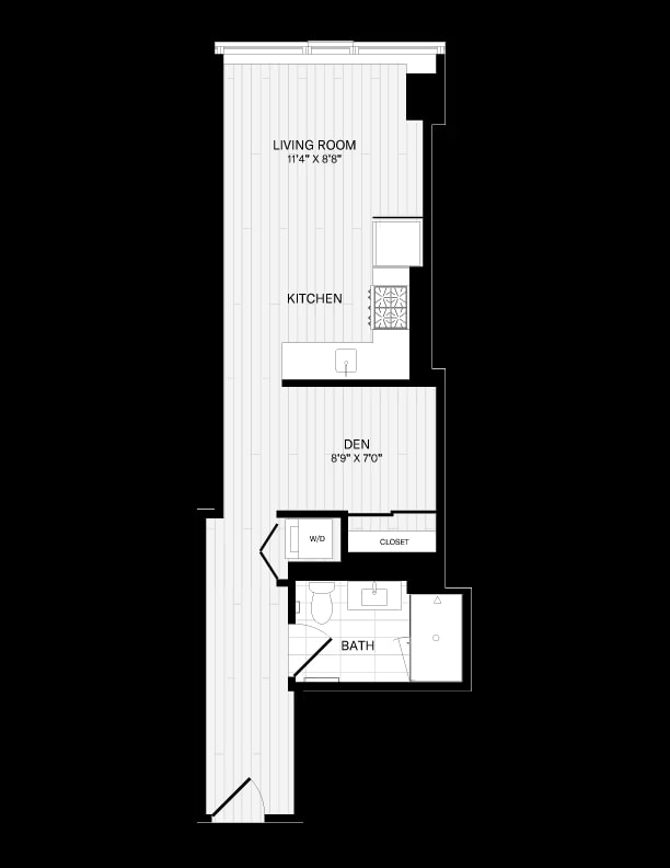 Studio-1A-5B floor plan