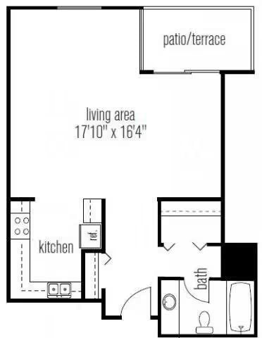 Studio floor plan