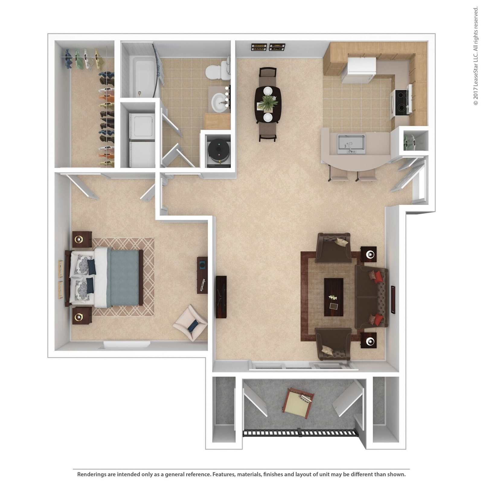 1 Bedroom Executive floor plan