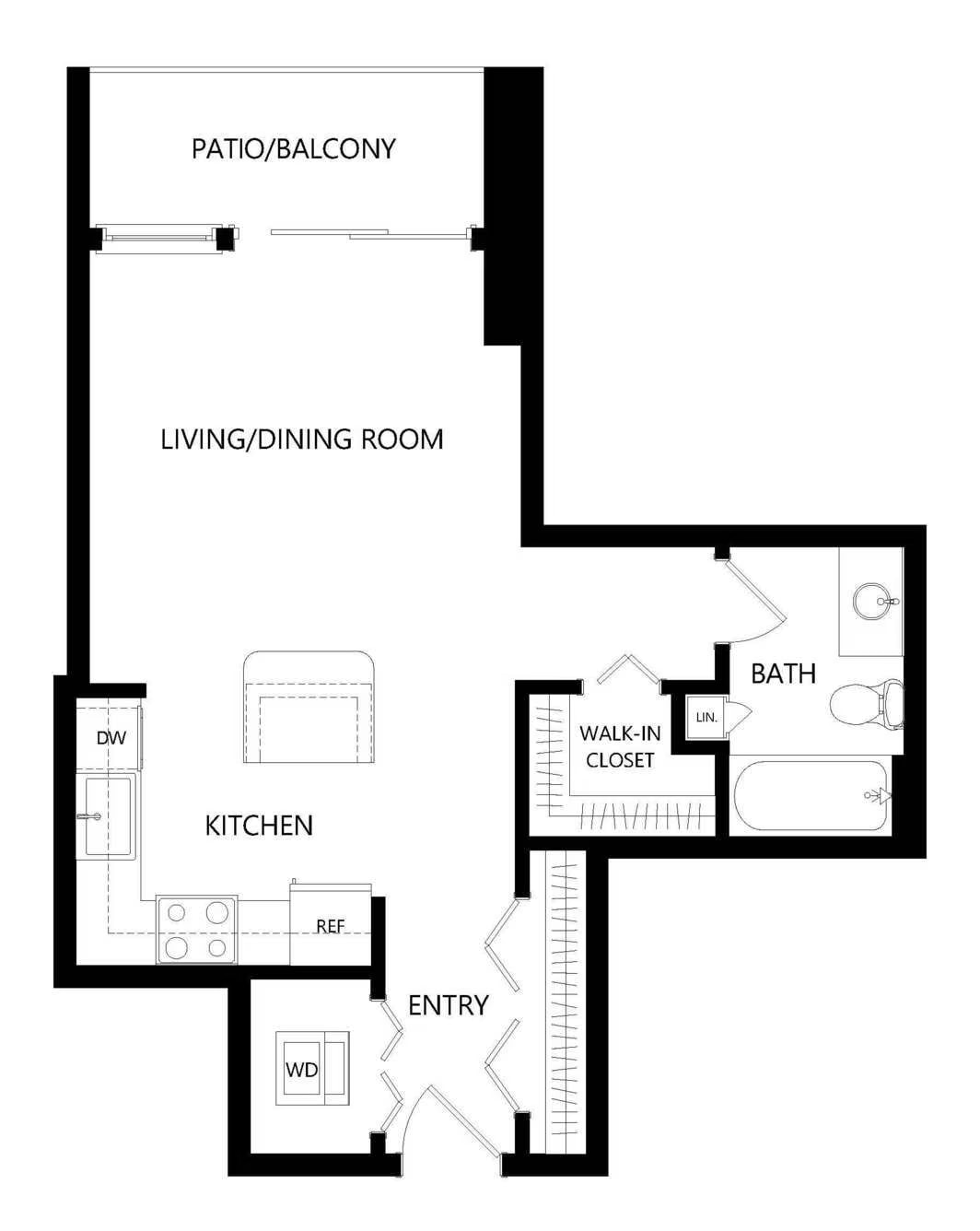 STUDIO 08-THE SHOREHAM floor plan