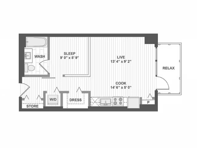 E100 floor plan