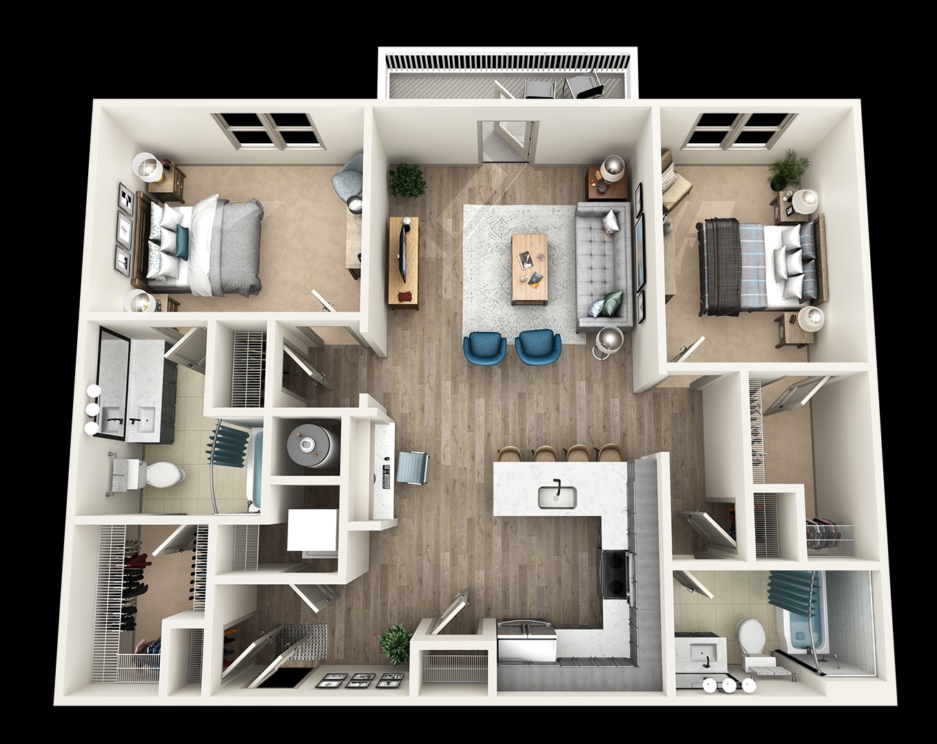 2C floor plan