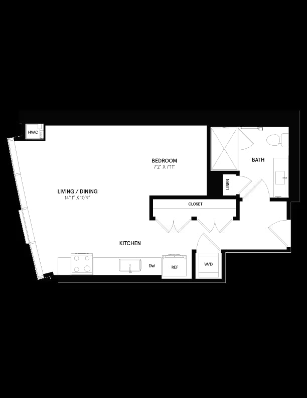 Convertible Studio-11 floor plan