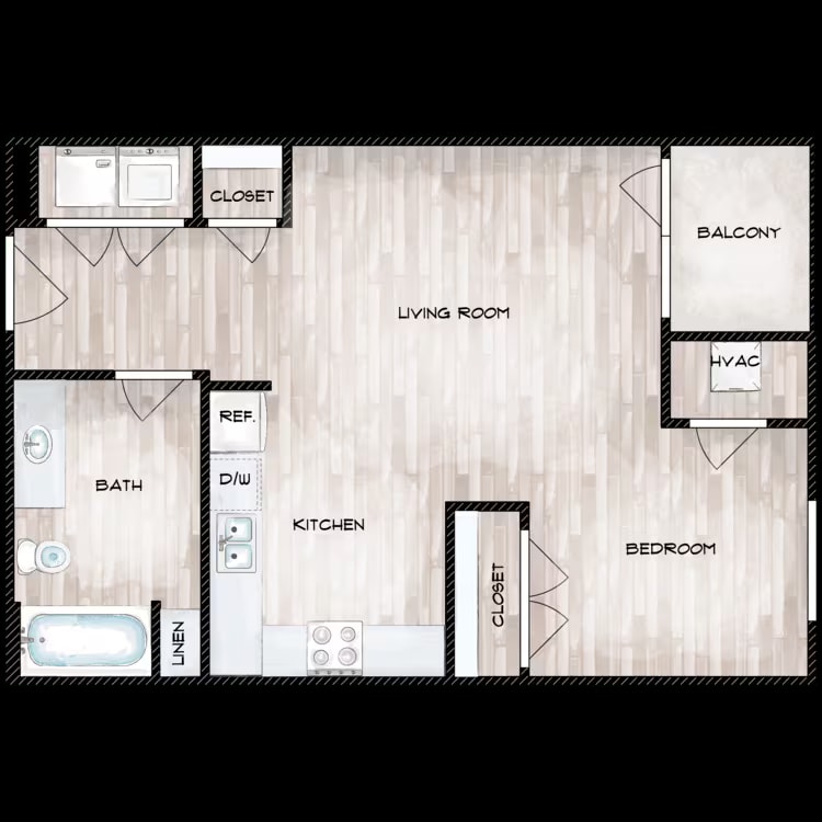 A2 floor plan