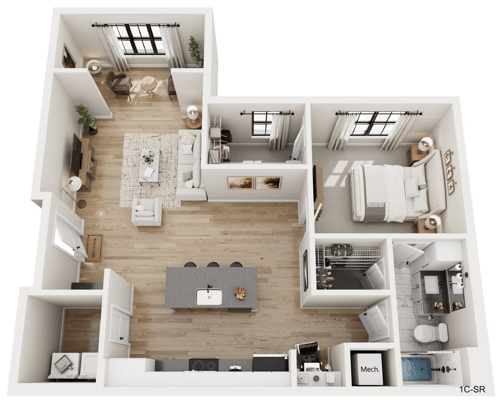 1CS floor plan