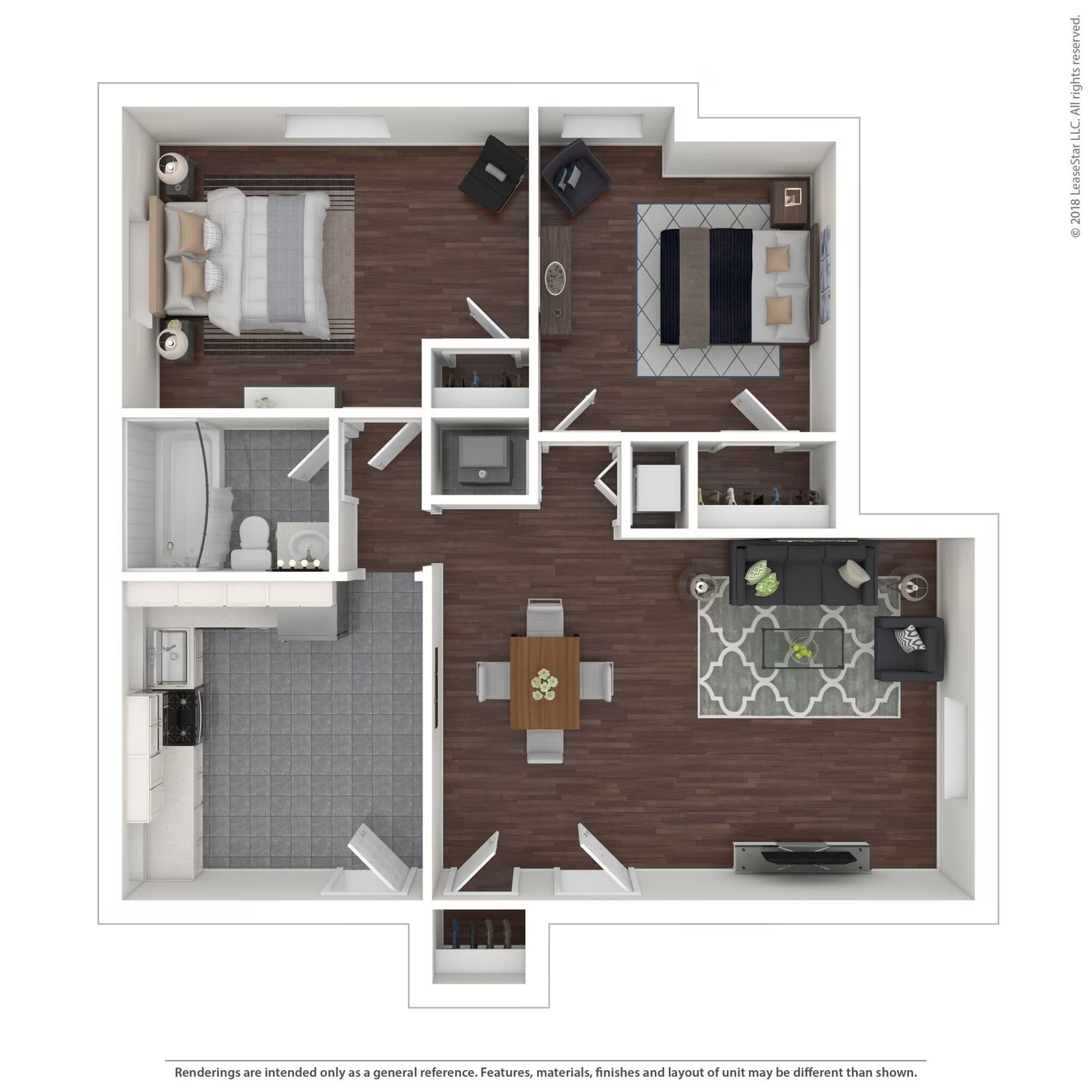 2x1 floor plan