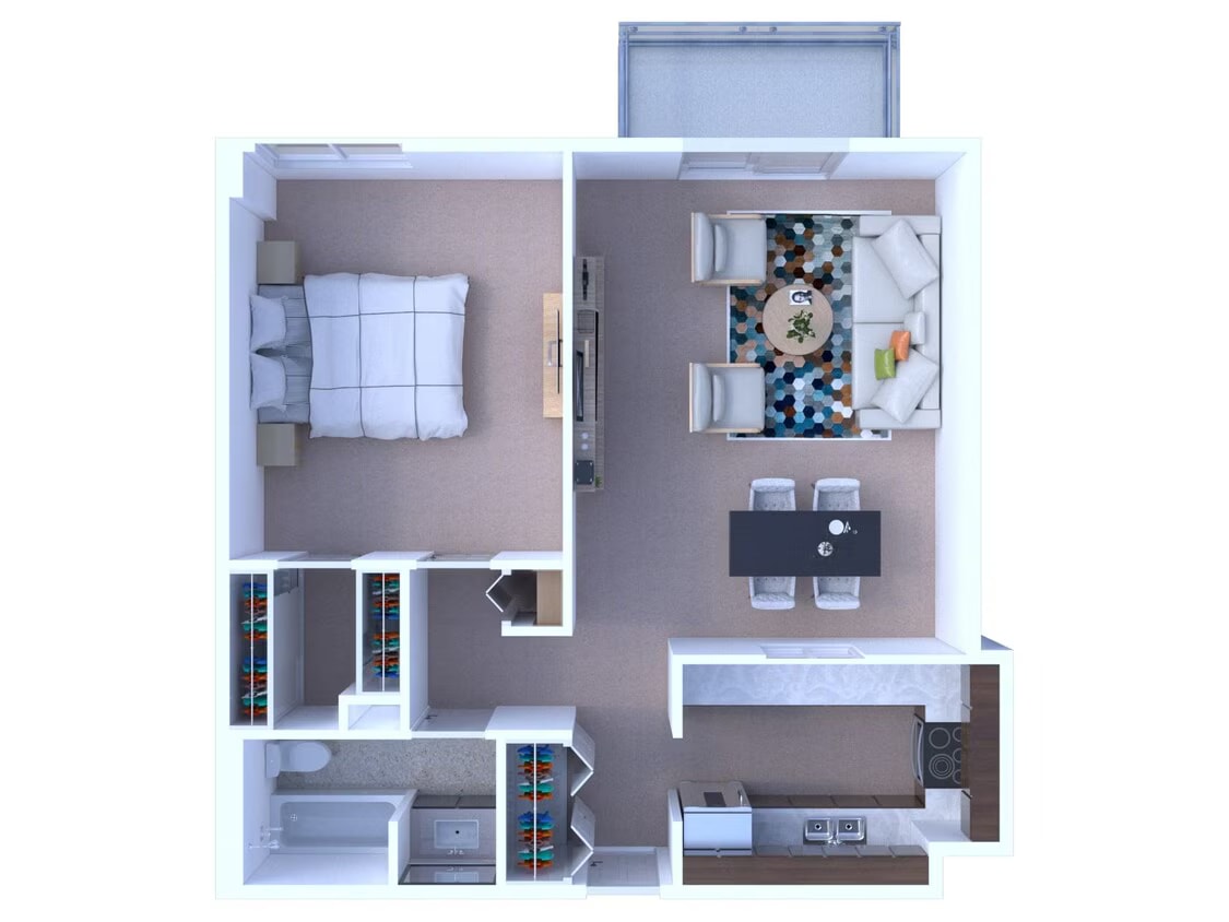 1 Bedroom Floor Plan A1 floor plan