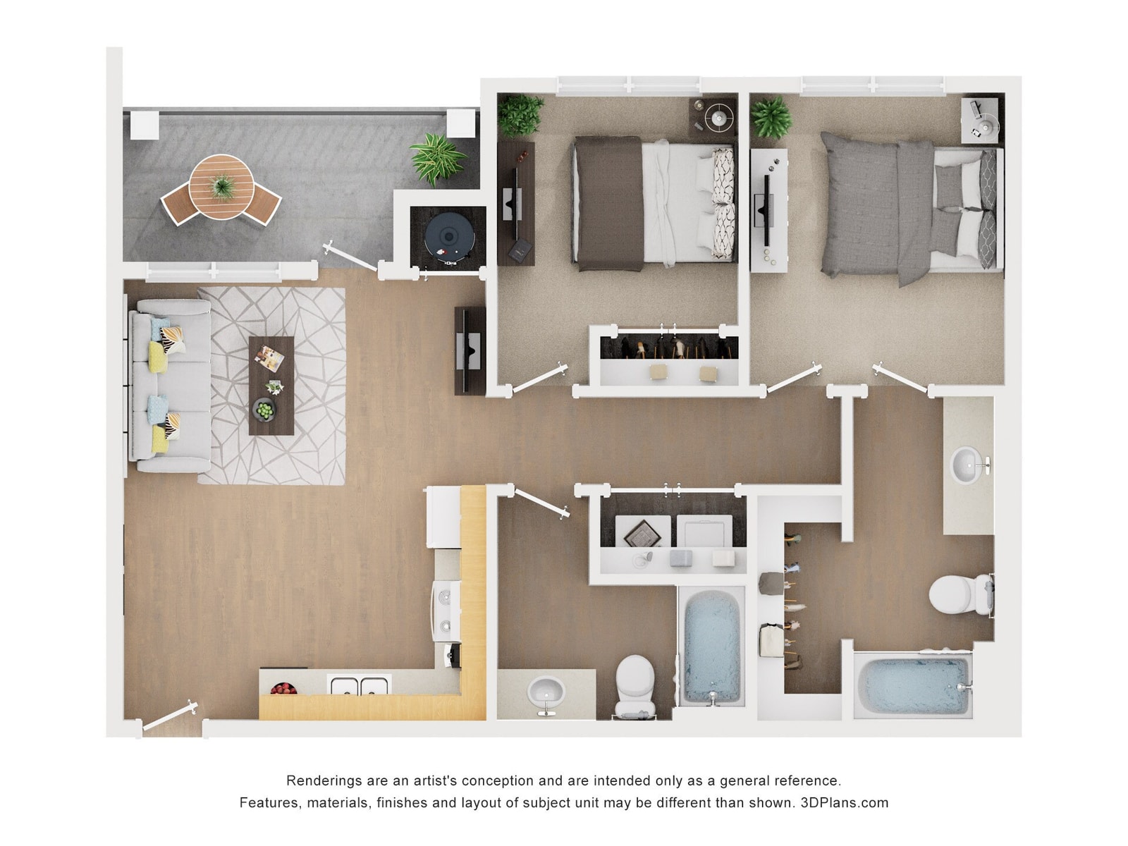 B1-80% floor plan