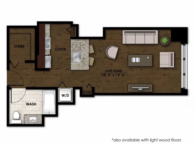 E100 floor plan
