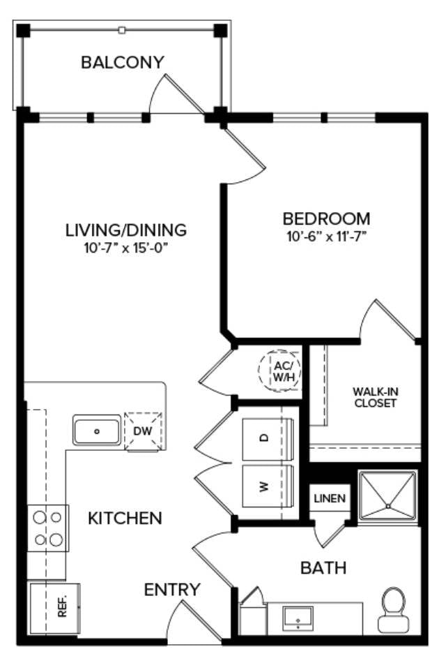 A1-HC floor plan