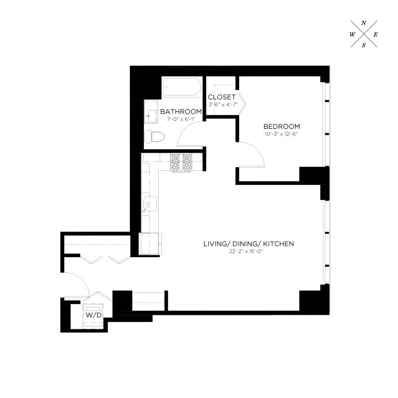1E floor plan