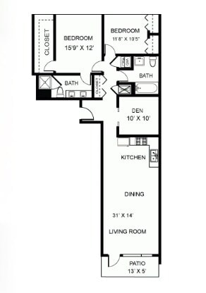 2C floor plan