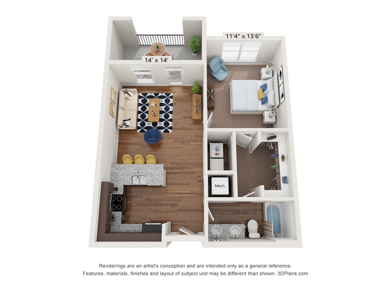 A1 floor plan