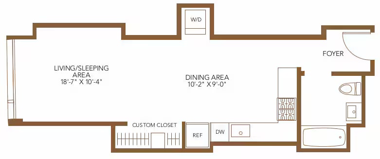 Studio floor plan