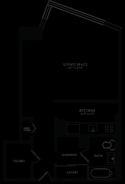 Tier 16 (Studio) floor plan