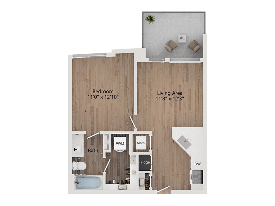 A1 floor plan