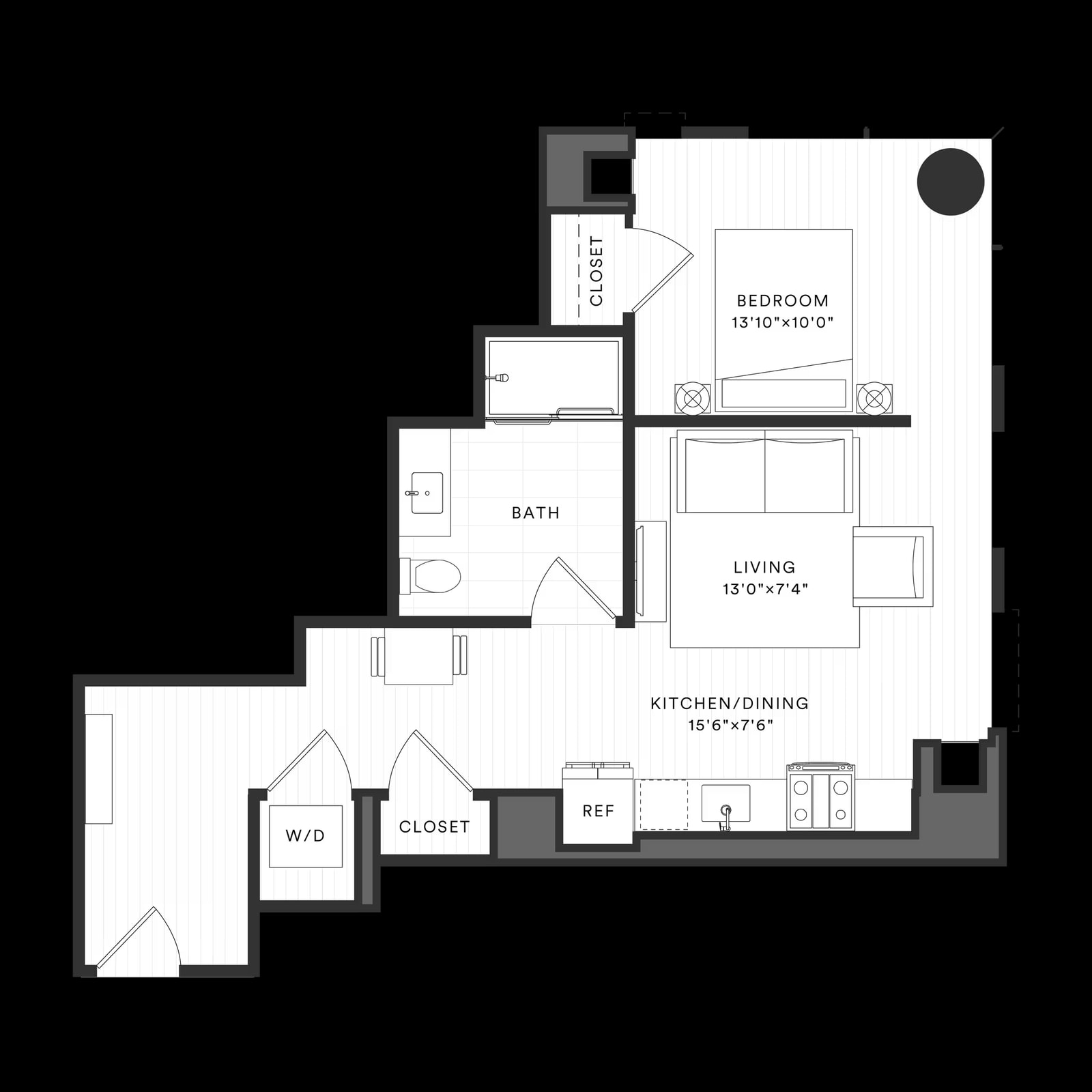 Convertible Studio-C4 floor plan