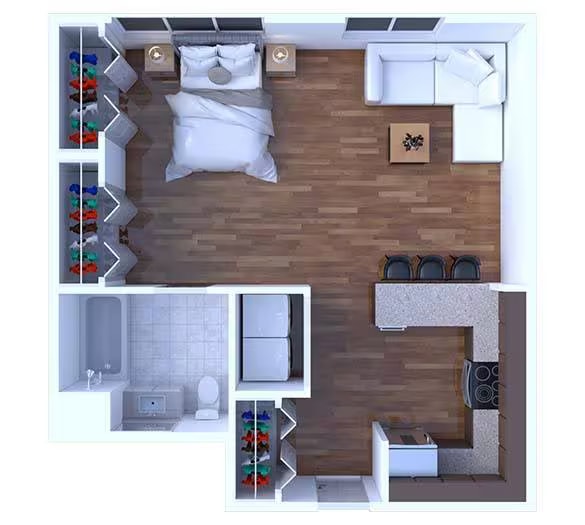 Studio Floor Plan S1 floor plan