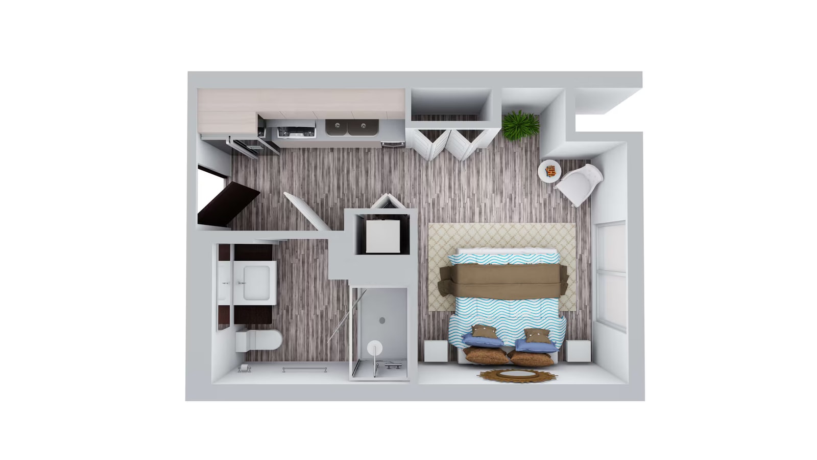 Studio (A3) floor plan
