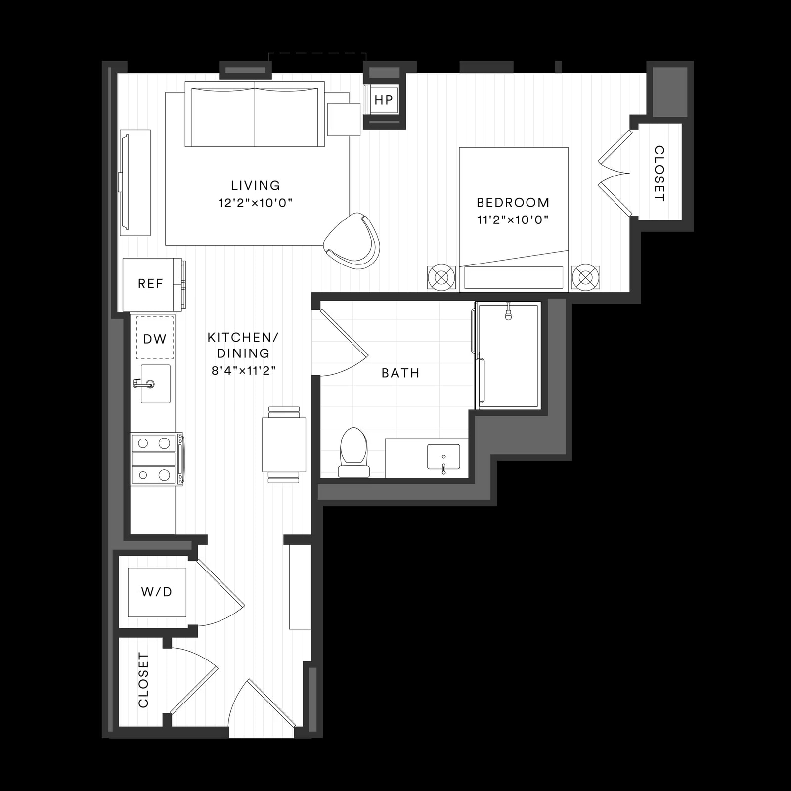 Convertible Studio-C3 floor plan