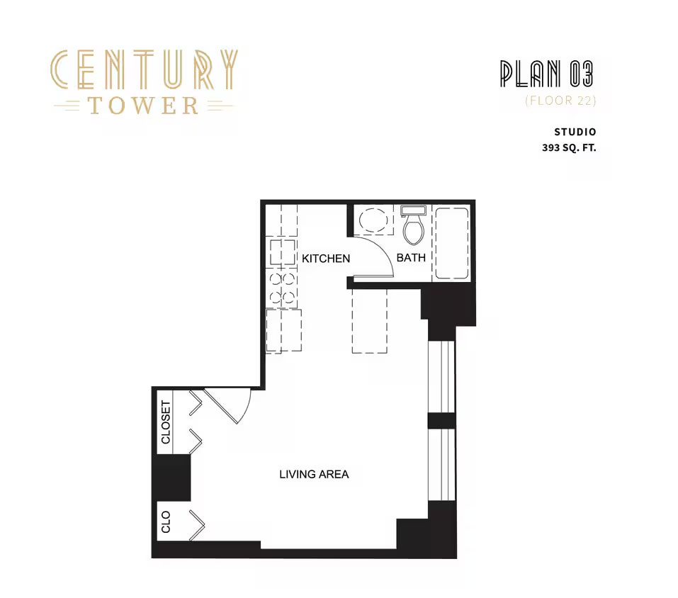 Studio 03 floor plan
